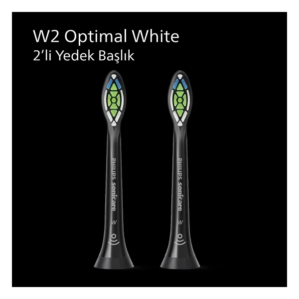 Philips Hx6062/88 Sonicare Optimal White Sonic 2'li Diş Fırçası Başlığı - Görsel 2