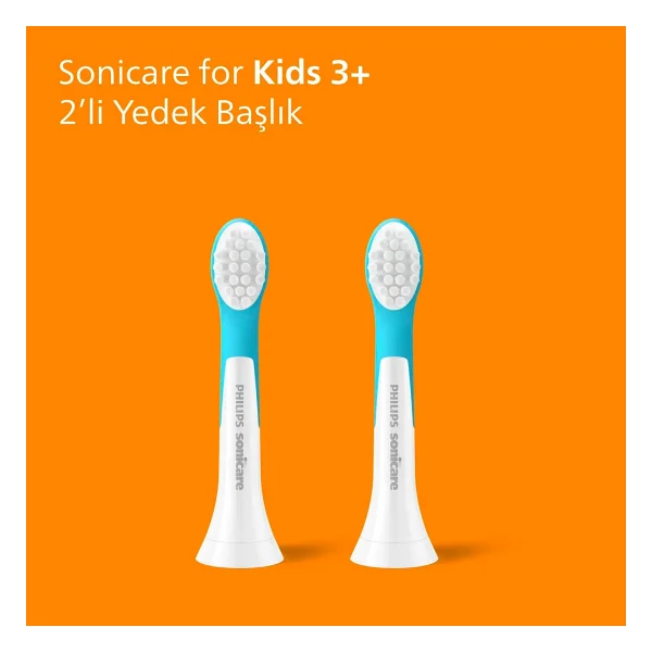 Philips HX6032/90 Sonicare 2'li Çocuk Diş Fırçası Başlığı - Görsel 2