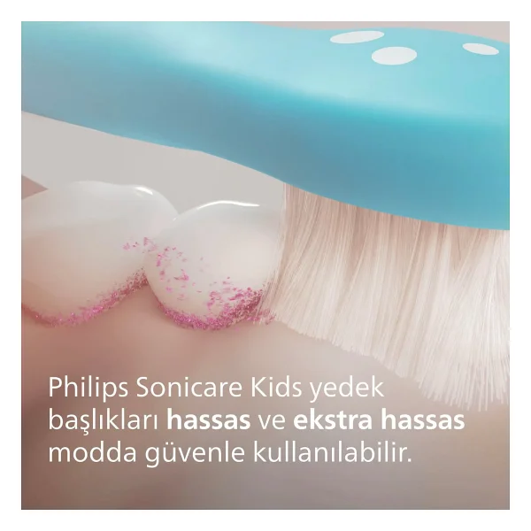 Philips HX6032/90 Sonicare 2'li Çocuk Diş Fırçası Başlığı - Görsel 4