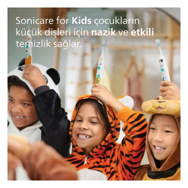 Philips HX6032/90 Sonicare 2'li Çocuk Diş Fırçası Başlığı - Görsel 5