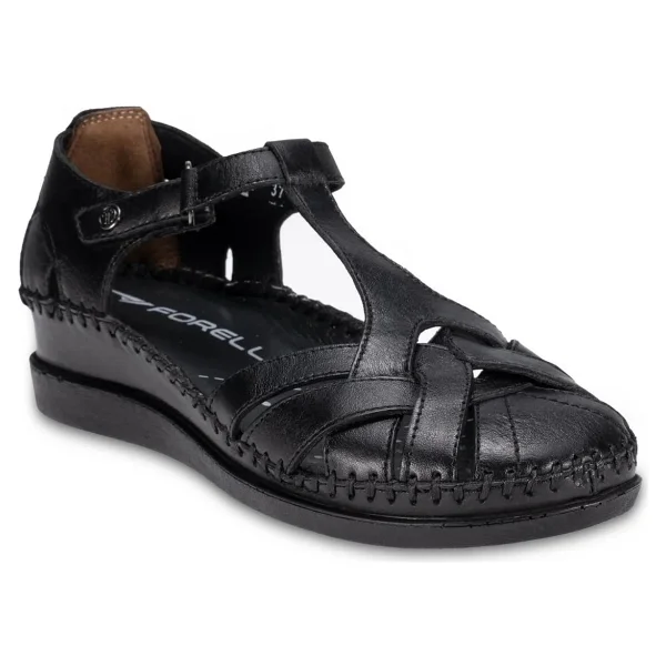 Forelli Larni-Z 22526 Günlük Siyah Kadın Sandalet - Görsel 3