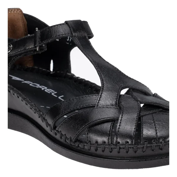 Forelli Larni-Z 22526 Günlük Siyah Kadın Sandalet - Görsel 5