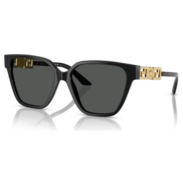 Versace Greca Strass Butterfly Ve4471b Gb187 Black-Dark Grey Kadın Güneş Gözlüğü - Görsel 10