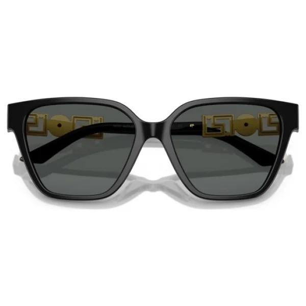 Versace Greca Strass Butterfly Ve4471b Gb187 Black-Dark Grey Kadın Güneş Gözlüğü - Görsel 5