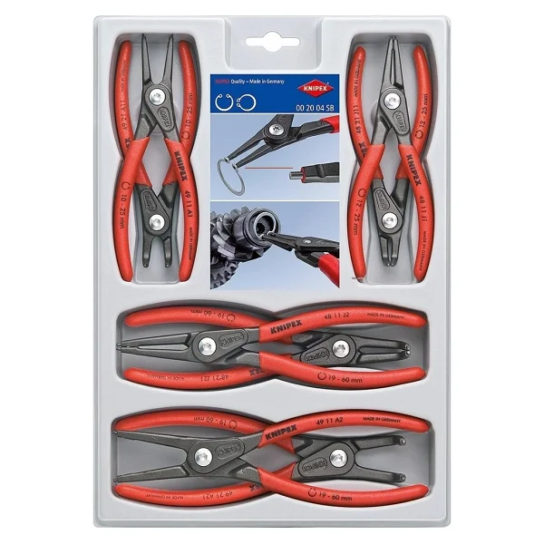 Knipex 00 20 04 Sb 8 Parçalı Segman Pense Seti - Görsel 2