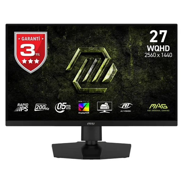 Msı Mag 274qpf E20 27" 0.5 Ms 2k Pivot Ips 200 Hz Oyuncu Monitörü - Görsel 2