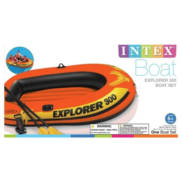 Intex Explorer 300 58332 211x117x41 Cm 3 Kişilik Şişme Bot Seti - Görsel 4