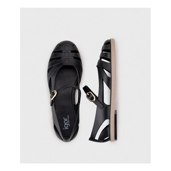 Igor Paris S10377-002 Siyah Kadın Sandalet - Görsel 3