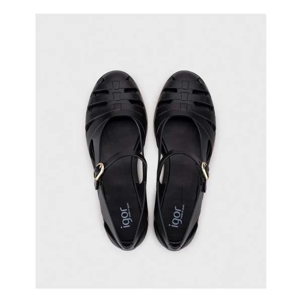 Igor Paris S10377-002 Siyah Kadın Sandalet - Görsel 5