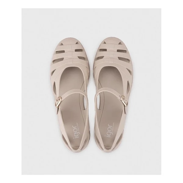 Igor Paris S10377-100 Bej Kadın Sandalet - Görsel 5