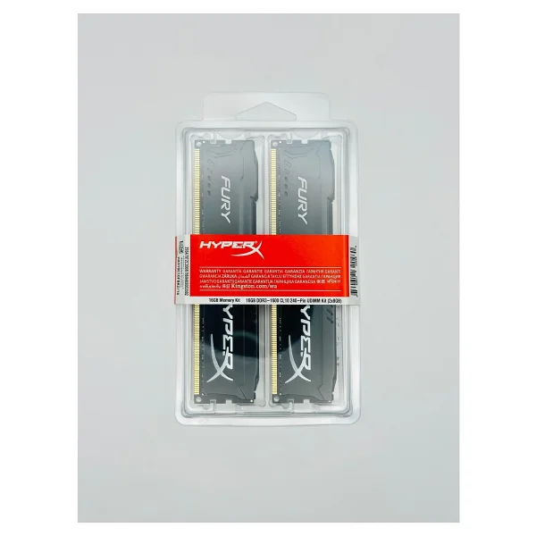 Kingston Hyperx Fury Black 16 GB (2x8) 1600 MHz Cl10 Hx316c10fbk2/16 DDR3 RAM - Görsel 3
