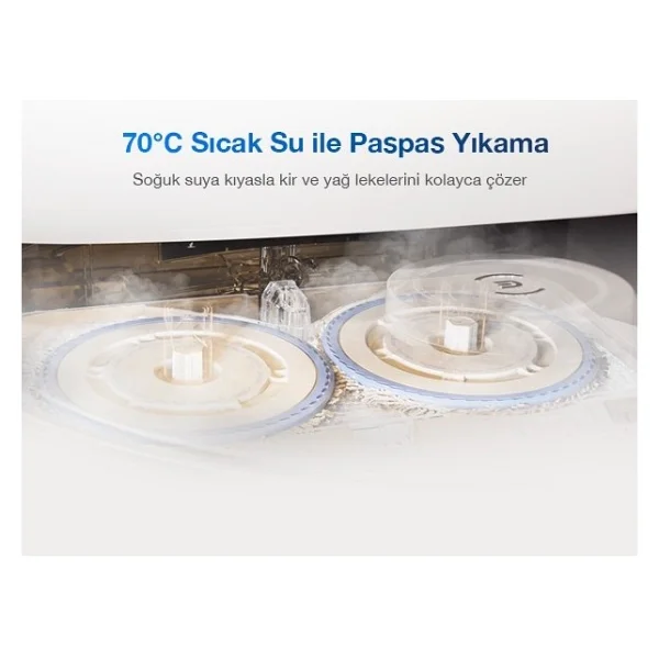 Ecovacs 11.000 Pa Emiş Gücü Kendini Temizleyen Tam Otomatik 3d Ozmo Turbo 2.0 Mini Omnı Istasyonlu Akıllı Robot Süpürge Beyaz - Görsel 4