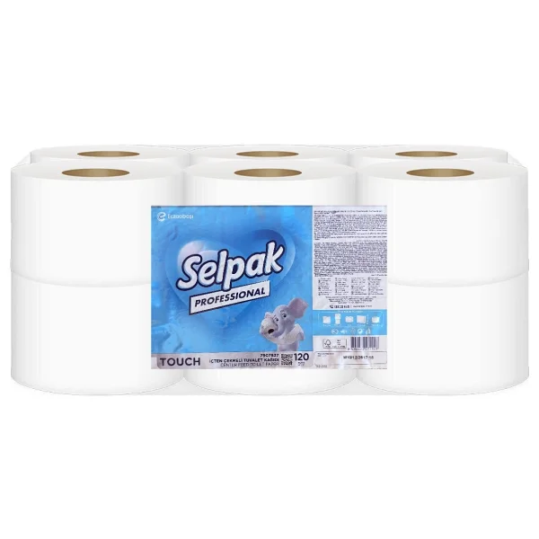 Selpak Professional Touch İçten Çekmeli Tuvalet Kağıdı 12 Rulo 120 Metre - Görsel 2