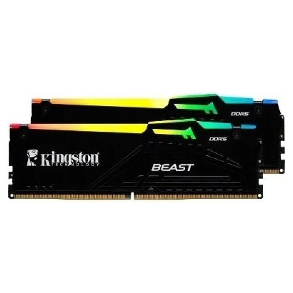Kingston Beast RGB 64 GB (2x32) 6000 MHz Cl30 Kf560c30bbeak2/64tr DDR5 RAM - Görsel 3