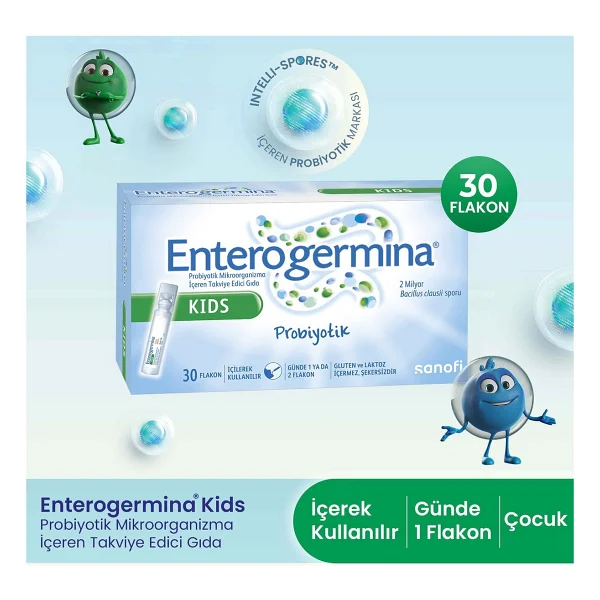 Enterogermina Kıds Probiotic 30 Flakon - Görsel 8