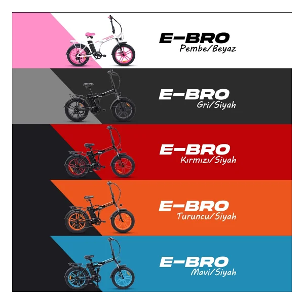 Strada E-Bro 250 W Katlanabilir Elektrikli Bisiklet - Görsel 6