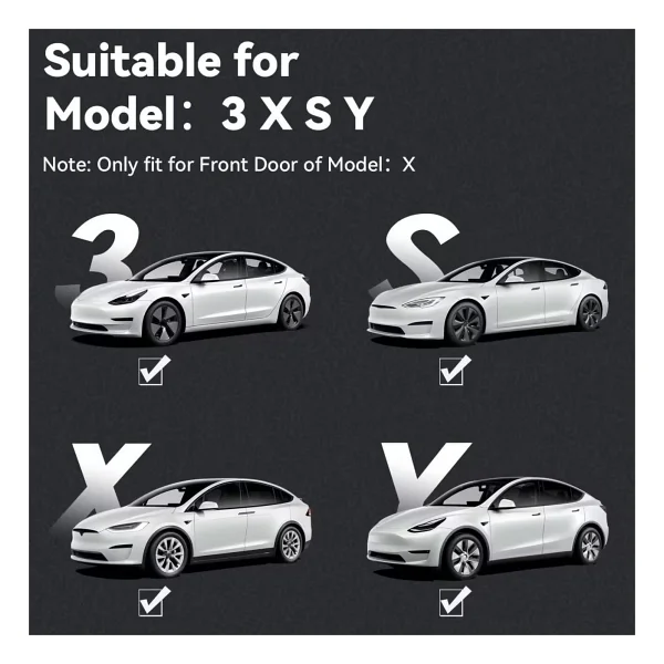 Tesla Model Y Kapı Altı Hayalet Logo - Görsel 4