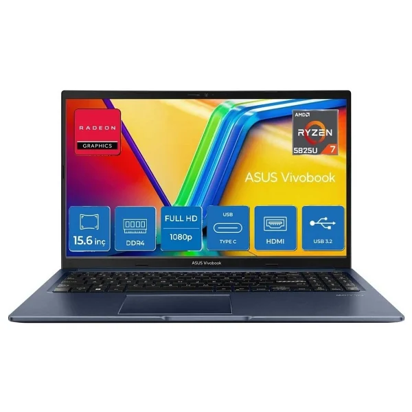 Asus Vivobook 15 M1502ya AMD Ryzen 7 5825u 16gb 512gb SSD Windows 11 Home 15.6" Taşınabilir Bilgisayar+Mouse+Snertech Çanta - 512 GB - 16 GB - Görsel 2