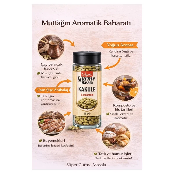 Masala Super Gurme Tane Kakule 35 Gr - Görsel 2