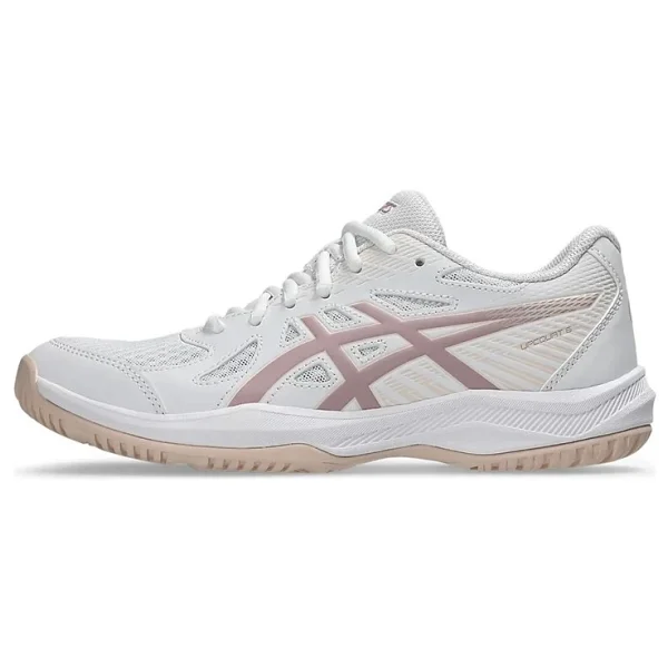 Asics Upcourt 6 1072a107-104 Beyaz-Pembe Kadın Voleybol Ayakkabısı - Görsel 2