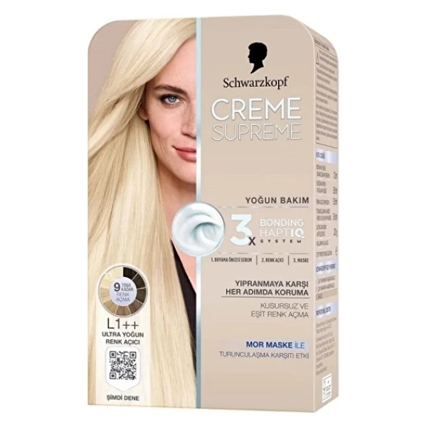 4 Adet Creme Supreme Ultra Yoğun Saç Açıcı L1++ - Görsel 3