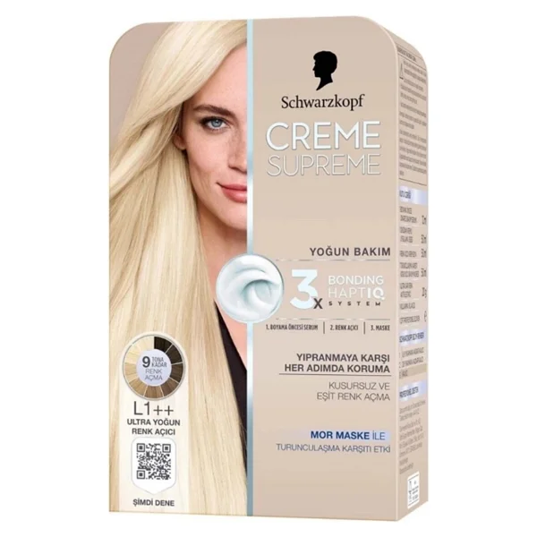 4 Adet Creme Supreme Ultra Yoğun Saç Açıcı L1++ - Görsel 2