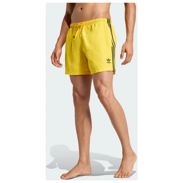 Adidas Originals JZ8473 Adicolor 3-Stripes 5-Inch Swim Shorts - Sarı - Görsel 7