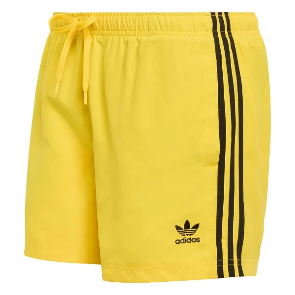Adidas Originals JZ8473 Adicolor 3-Stripes 5-Inch Swim Shorts - Sarı - Görsel 3