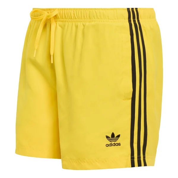 Adidas Originals JZ8473 Adicolor 3-Stripes 5-Inch Swim Shorts - Sarı - Görsel 5