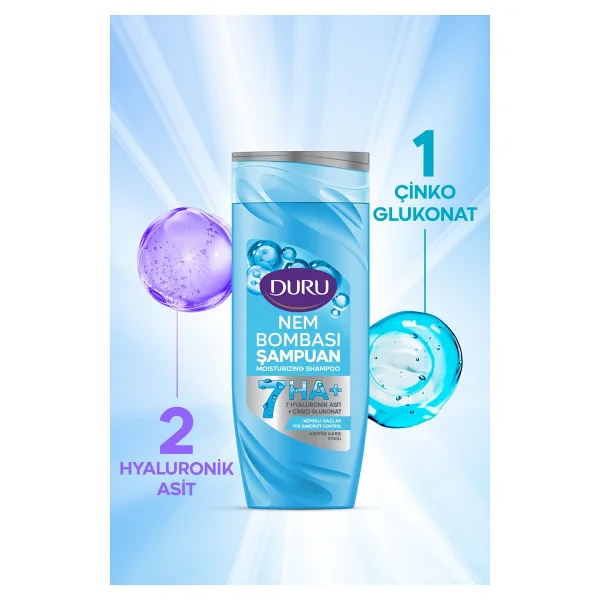 Duru Kepekli Saçlar Için Kepeğe Karşı Etkili Şampuan 3X400 ml - Görsel 2