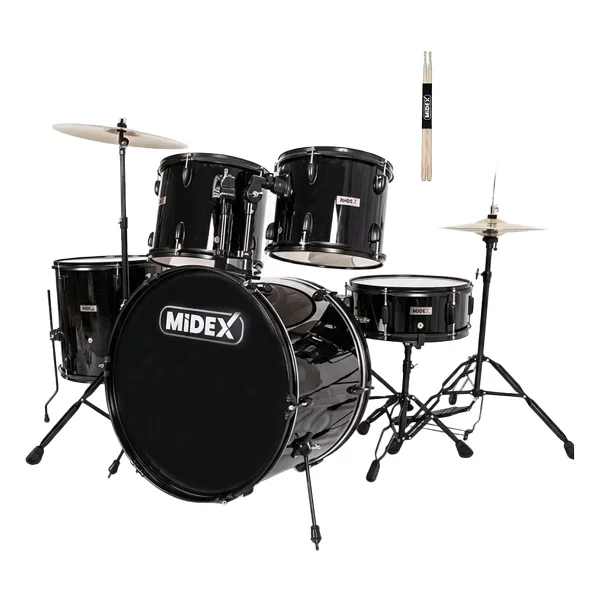 Midex Cd900x-Bk 22 İnç Siyah Akustik Bateri Seti - Görsel 4