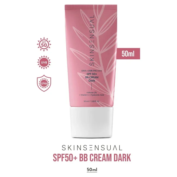 Skin Sensual Bb Krem Dark 50ml Spf50 Pa++++ Leke Karşıtı, Aydınlık Cilt Görünümü Uva/Uvb Koruma - Görsel 10
