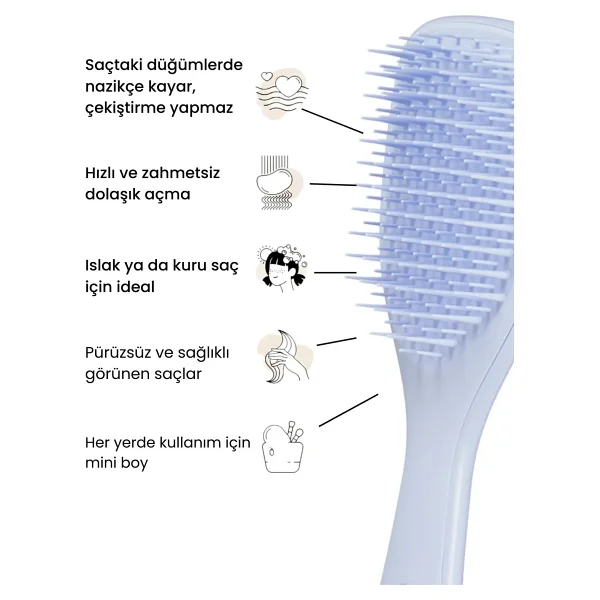 Tangle Teezer The Wet Detangler Mini Saç Fırçası - Görsel 9