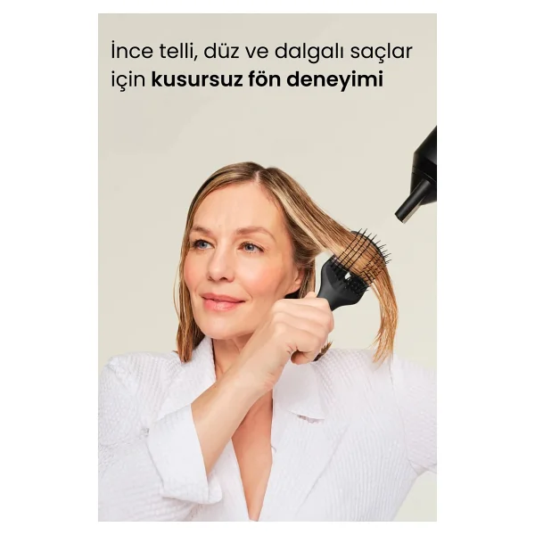 Tangle Teezer The Ultimate Blow Dry Jet Black Tüm Saç Tipleri İçin Saç Şekillendirici Fön Fırçası-Tarak - Görsel 4