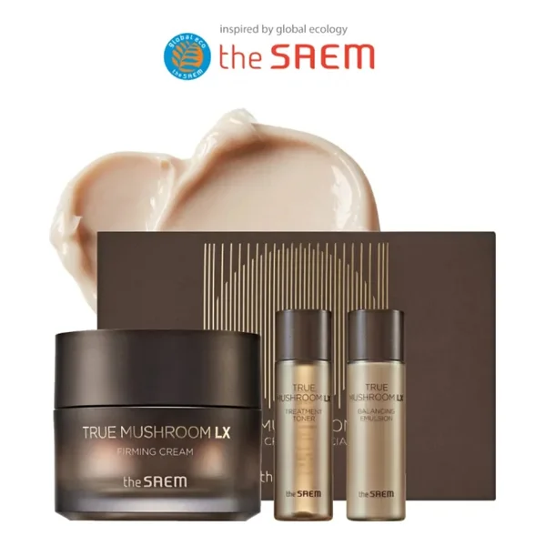 The Saem True Mushroom Lx Firming Cream Special Set - Sıkılaştırıcı & Besleyici Bakım Seti - Görsel 2
