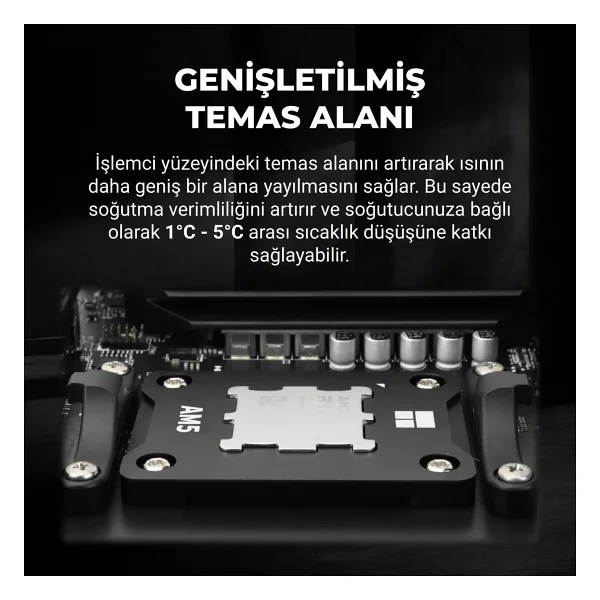 Thermalright AMD Am5 İşlemciler İçin Güçlendirme Kiti (Tf7 Kasa Aksesuarı Dahildir) (Asf Am5 Black) - Görsel 3