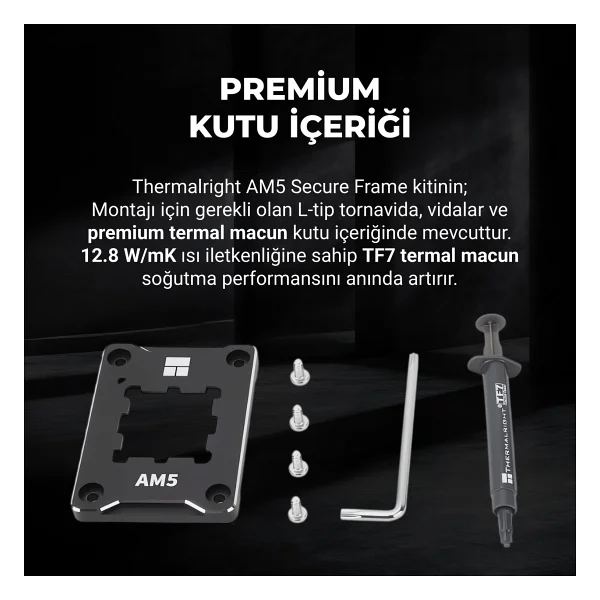 Thermalright AMD Am5 İşlemciler İçin Güçlendirme Kiti (Tf7 Kasa Aksesuarı Dahildir) (Asf Am5 Black) - Görsel 6