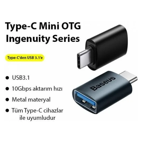 Baseus Ingenuity Type-C To USB 3.1 Dönüştürücü - Görsel 5