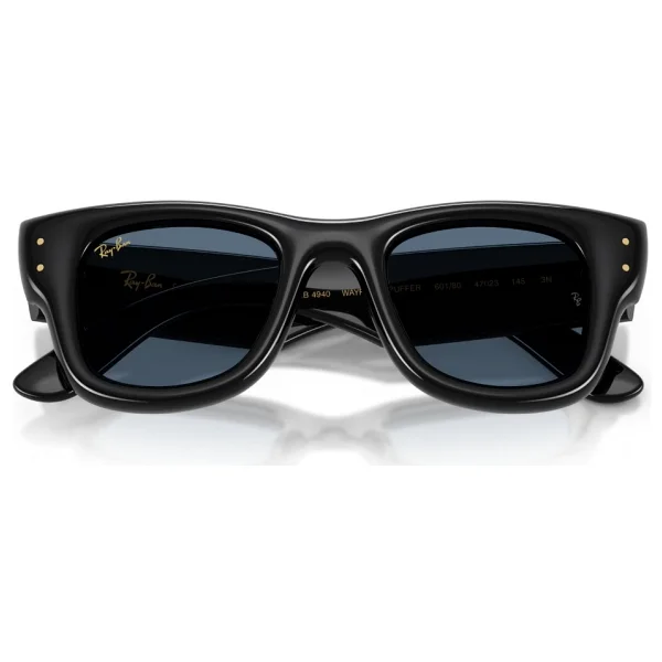 Ray-Ban Wayfarer Puffer 4940 601/80 Black-Dark Blue Güneş Gözlüğü - Görsel 6