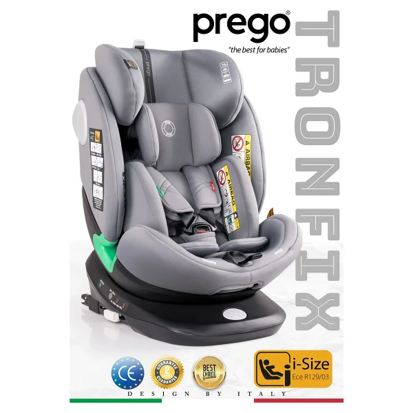 Prego Tronfix I-Size Gri 0-36 Kg Oto Koltuğu - Görsel 9