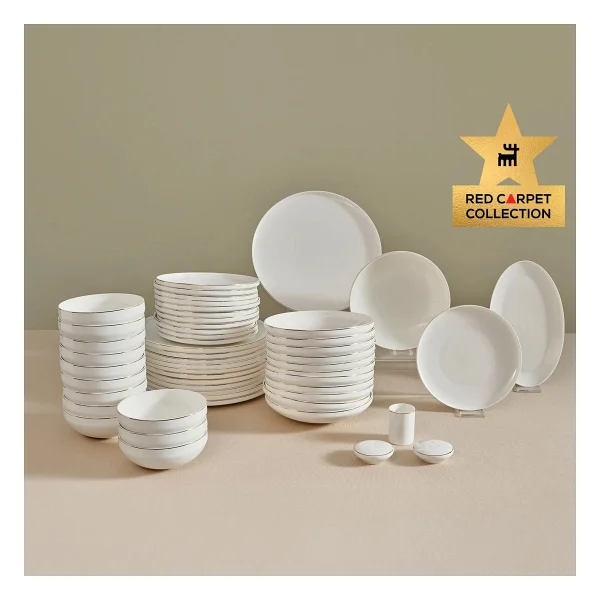 Karaca Stream Bone Merope Gold 53 Parça 12 Kişilik Yemek Takımı - Görsel 3