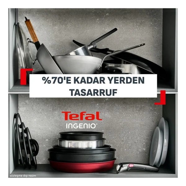 Tefal Ingenio Explore Fusion Core 9x 10 Parça Büyük Tava Ve Tencere Seti - Görsel 6