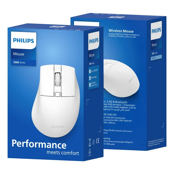 Philips Spk7528w Beyaz Sessiz Optik Kablosuz Mouse - Görsel 10