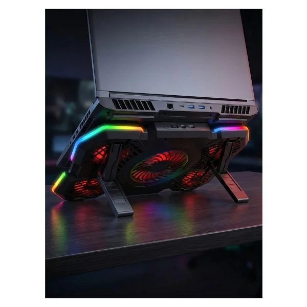 Rampage S47 Coolflow RGB 5 Fanlı 17.3" Laptop Soğutucu - Görsel 6