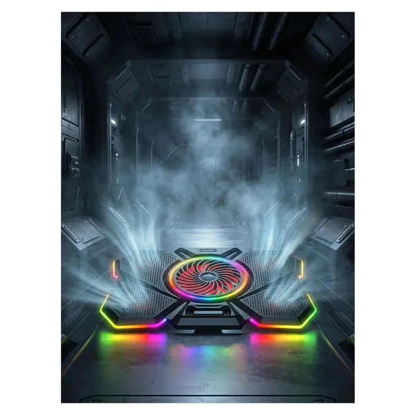 Rampage S47 Coolflow RGB 5 Fanlı 17.3" Laptop Soğutucu - Görsel 8