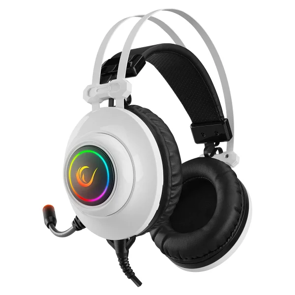 Rampage Pulsar Rm-K1 Beyaz RGB 7.1 USB Kablolu Kulak Üstü Oyuncu Kulaklığı - Görsel 2