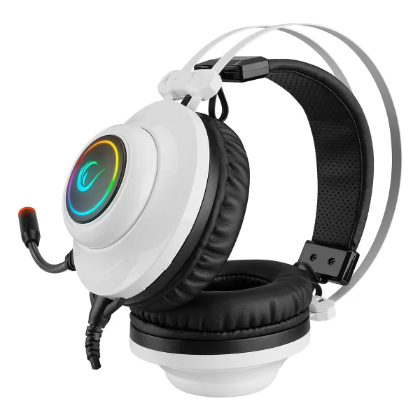 Rampage Pulsar Rm-K1 Beyaz RGB 7.1 USB Kablolu Kulak Üstü Oyuncu Kulaklığı - Görsel 4