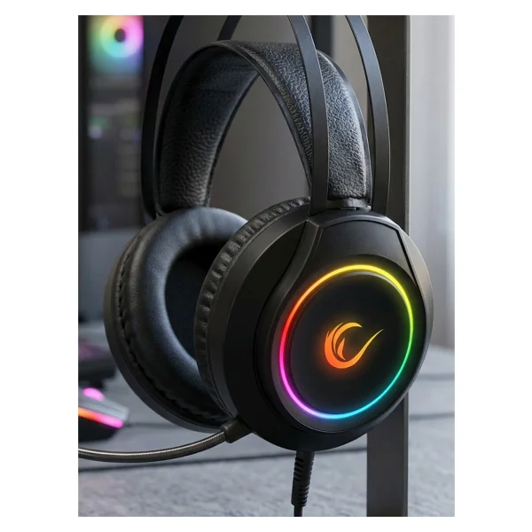 Rampage Rm-K45 Orbit-S Siyah RGB 7.1 Kablolu Mikrofonlu Kulak Üstü Oyuncu Kulaklığı - Görsel 8