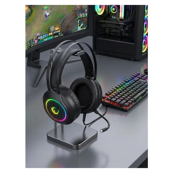 Rampage Rm-K45 Orbit-S Siyah RGB 7.1 Kablolu Mikrofonlu Kulak Üstü Oyuncu Kulaklığı - Görsel 10