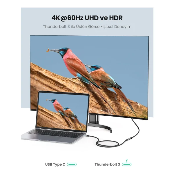 Ugreen 80810 0.5 m Type-C Uzatma Kablosu - Görsel 10